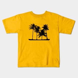 Palm Trees Silhouette Kids T-Shirt